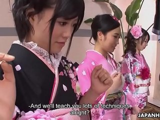 Teaching them Asian bitches how to suck some hard cock
